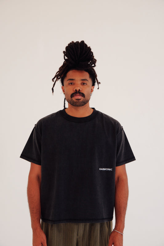 "Daily" Black Tee